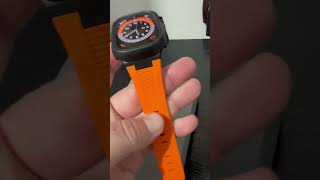 🆕Apple Watch Ultra 2 2024 black titanium💥Black cover & orange strap Cubz