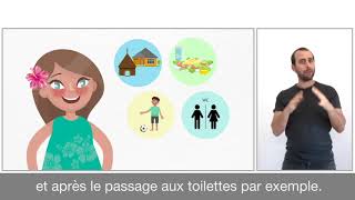 Coronavirus : Les gestes barrières expliqués aux enfants - Version avec LSF