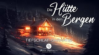 Tiefenentspannt einschlafen in einer gemütlichen Schneehütte in den Bergen. Wunderschöne Traumreise