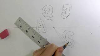 How To Draw Letters in 1-Point Perspective