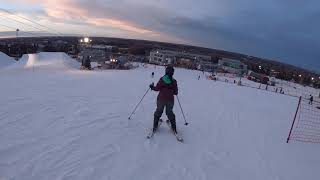 A beginner skiing at the Canada Olympic Park - Winsport