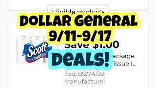 DOLLAR GENERAL DEALS 9/11-9/17 #dollargeneral #dollargeneralcouponingthisweek