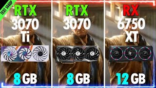 RTX 3070 Ti vs RTX 3070 vs RX 6750 XT | Teste de FPS em 6 JOGOS 2022