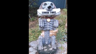 Zombie Dog Repair, Yard Halloween Decoration gnome #halloween #zombiesurvival #art