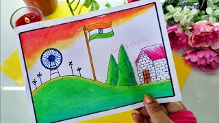 Republic Day Drawing / Republic Day Poster Drawing / How to Draw Republic Day Drawing Easy Steps