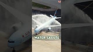 Why is water poured on airplanes ✈