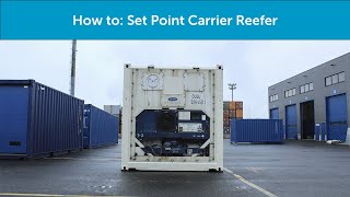 How to Change Temperature Carrier reefer container