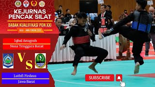 KELAS F PUTRA‼️🔥 Luthfi Firdaus 🔵Jawa Barat🔵 vs Iqbal Anugrah 🔴Nusa Tenggara Barat🔴