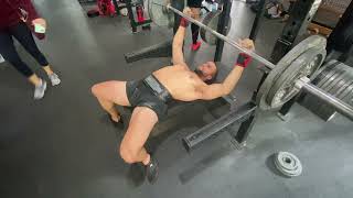 205 pound Bench Press 2ct 4 reps 7 RPE 170 BW pounds