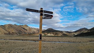 Road 208 North of Landmannalaugar into the sunset