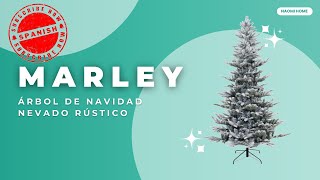 Las Navidades En Estados Unidos: Naomi Home | Marley Árbol de Navidad Rústico Nevado