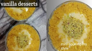 Vanilla Desserts recipe /quick vanilla custard ( Eid special recipe)by mini cooking my style