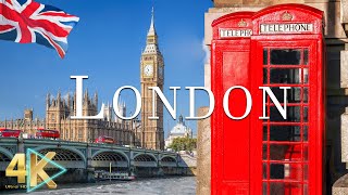 FLYING OVER LONDON (4K UHD) — расслабляющая музыка и красивые видеоролики о природе — видео 4K Ultra