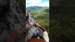 Enjoying the view of  Hawksbill, Old NC 105 and The Western Gorge while cruise climbing #climb