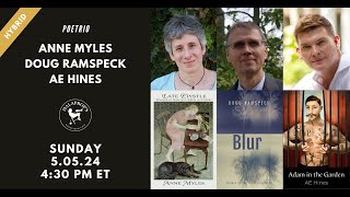 Poetrio: Anne Myles, Doug Ramspeck, and AE Hines | Malaprop's Presents.