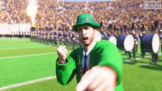 The Notre Dame Fighting Irish Football Team's Entrance - EA Sports College Football 25