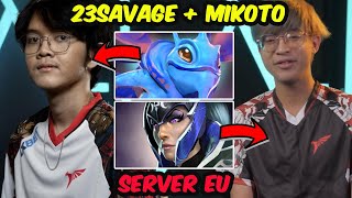 GOOD OLD DAY !! 23savage Luna Carry Feat Talon Mikoto Puck MIDLANE SERVER EU DOTA 2