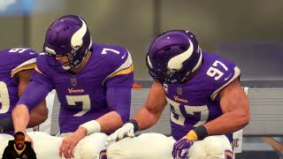 SAINTS VIKINGS NFL PREDICTION MADDEN 18 SIMULATION!!!