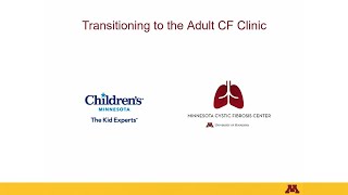 Transitioning to the adult cystic fibrosis clinic