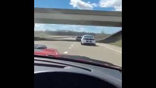 03 Mach 1 chasing down a 2012 Supercharged 3.7 Mustang and a S550!!