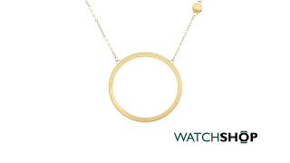 Ladies Tommy Hilfiger Gold Plated Classic Signature Necklace (2700990)