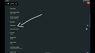 How to use dark theme in Lenovo tab m10