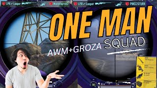 ERENGEL GAMEPLAY ONE MAN SQUAD😍AWM+GROZA | PUBG Mobile