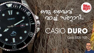 Casio MDV-106 | Casio DURO - a wallet-friendly submarine timepiece? | Malayalam #casio #watch