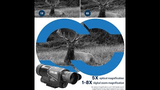 ESSLNB Night Vision Monocular 5X40 Night Vision Infrared IR Camera HD Digital Night Vision Scopes