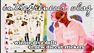 VLOG | WINTER PLANNER DIVA DOLLS & NEW DIE CUT STICKERS | TAWANA SIMONE✿