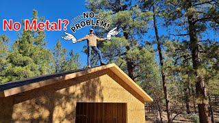 Plywood and Felting The Garage Roof