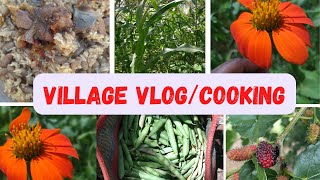 LIFE IN THE VILLAGE//COOKING DINNER //VILLAGE FOOD//FARM LIFE