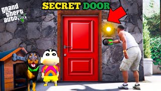 FRANKLIN FOUND A SECRET DOOR NEAR CHOP HOUSE WITH AVENGERS IN GTA 5 | SHINCHAN,CHOP & HULK