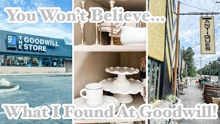 Antique Store & Goodwill Shop With Me & HAUL