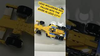 WOLVERINE HAS FALLEN INTO THE RIVER IN LEGO CITY! #shorts #tiktok #legos #wolverine