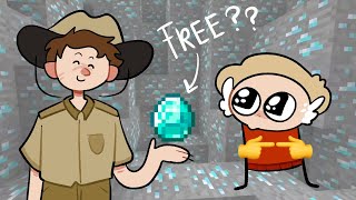 Grian steals some sneaky diamonds [ Hermitcraft 10 Animatic ]