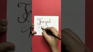 Fazal wadood #viral #calligraphy #englishcalligraphy #art #speedball #penwork #paper