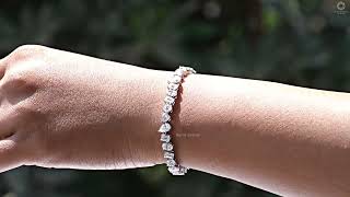 Brilliant Multi Shape Lab Diamond Bracelet @ourosjewels