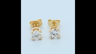 Brilliant Round Diamond Stud Earrings