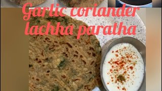 Garlic coriander laccha paratha | Masala paratha | Delicious evening snack