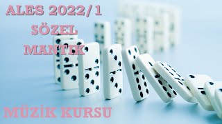 ALES 2022 1 SÖZEL MANTIK MÜZİK KURSU