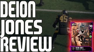 90 Power Up Tier 4 Thanksgiving Deion Jones Review | Madden 18 Ultimate Team Player Review