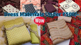 Flipkart Trendy Dress Materials | Dress Materials Haul Under Rs.500/-