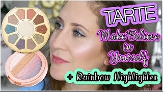 Tarte Make Believe In Yourself Eye & Cheek Palette | Rainbow Highlighter - REVIEW