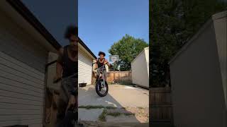 Bmx bike magically changes colors in the air #shorts #bmx