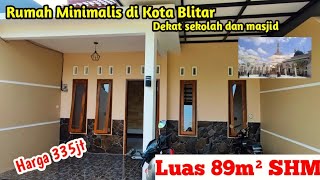 Rumah Baru Minimalis dekat sekolah dan masjid Ar-Rahman Kota Blitar harga 335jt