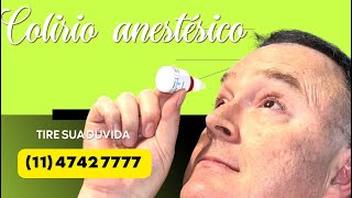 Colírio Anestésico na Cirurgia de Catarata