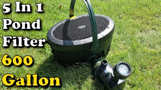 REVIEW Pennington Aquagarden 5 in 1 600 Gallon Pond Filter | Blagdon 6000