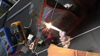 Burn metal with plasma