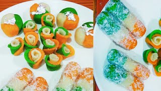 Independence Day Special Mithai l Easy And Tasty Suji Mithai l Tricolour Sweets